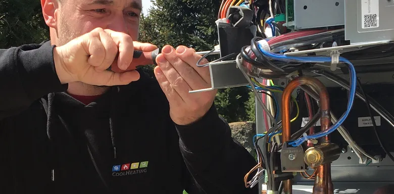 Technik CoolHeating při práci